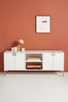 Anthropologie Ingram Media Console In White
