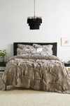 Anthropologie Rivulets Quilt By  In Grey Size Q Top/bed