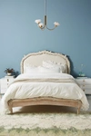 Anthropologie Handcarved Menagerie Bed By  In White Size Q Top/bed