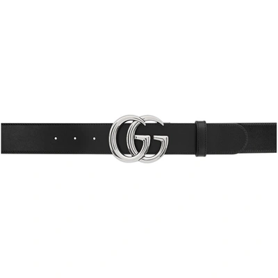 Gucci Black Gg Marmont Leather Belt