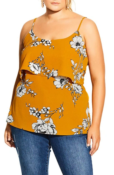 City Chic Serene Floral Print Camisole