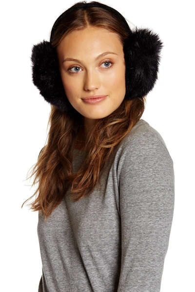 Surell Faux Fur Velvet Earmuff In Black