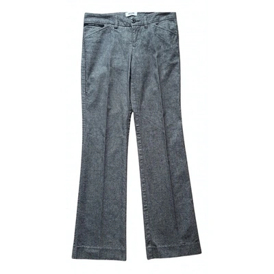 Pre-owned Moschino Straight Pants In Anthracite