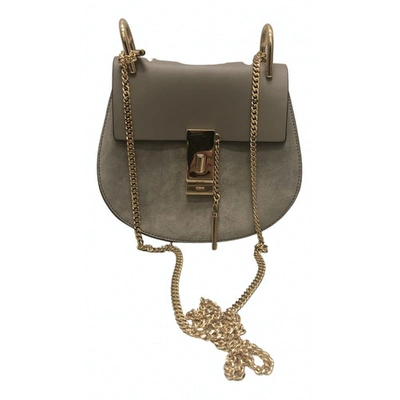 Pre-owned Chloé Drew Grey Suede Handbag
