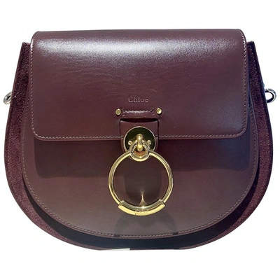 Pre-owned Chloé Tess Burgundy Leather Handbag
