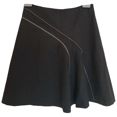 Pre-owned Trussardi Mini Skirt In Grey