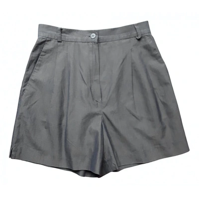 Pre-owned Max Mara Khaki Tweed Shorts