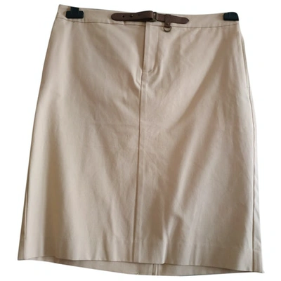 Pre-owned Lauren Ralph Lauren Mid-length Skirt In Beige