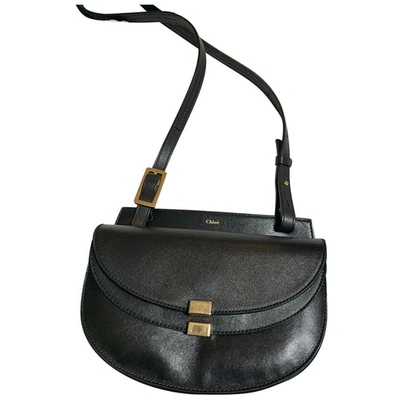 Pre-owned Chloé Georgia Black Leather Handbag