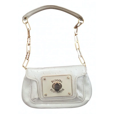 Pre-owned Blumarine White Leather Clutch Bag
