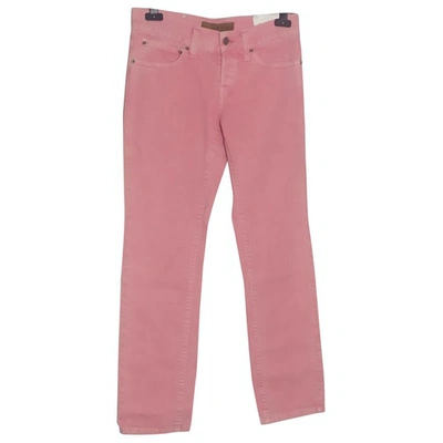 Pre-owned John Richmond Pink Cotton Jeans