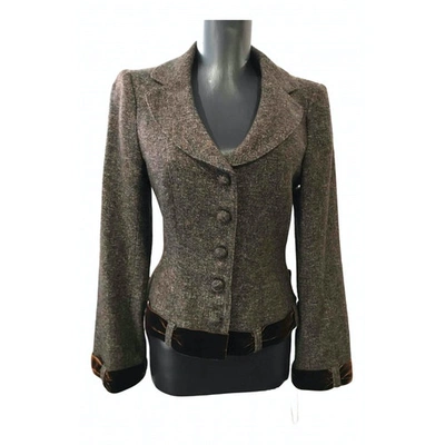 Pre-owned Nanette Lepore Wool Blazer In Brown