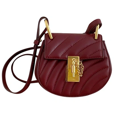 Pre-owned Chloé Drew Burgundy Leather Handbag