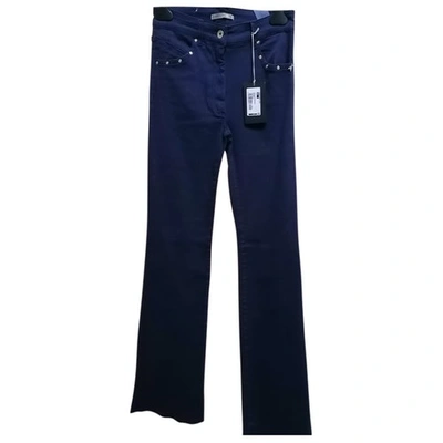Pre-owned Patrizia Pepe Large Pants In Blue