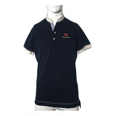 Pre-owned Dsquared2 Polo Shirt In Navy