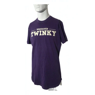 Pre-owned Dsquared2 Purple Cotton T-shirt