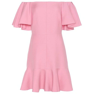 Pre-owned Valentino Wool Dress In Pink