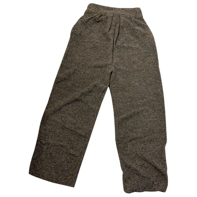 Pre-owned Circus Hotel Wool Large Pants In Grey