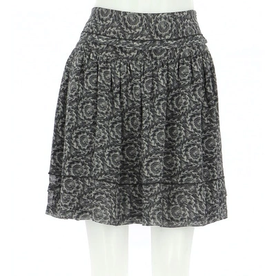Pre-owned Barbara Bui Silk Skirt In Grey