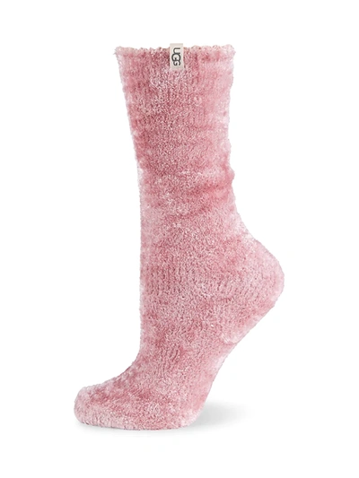 Ugg Women's Leda Cozy Socks In Pink Cloud