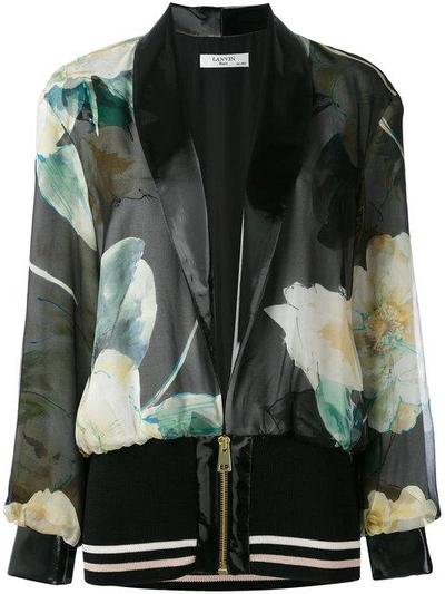 Lanvin Printed Bomber Jacket In Multicolour
