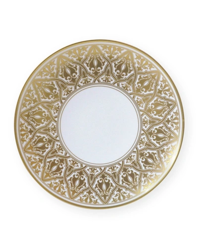 Bernardaud Venise Coupe Dinner Plate In White/gold