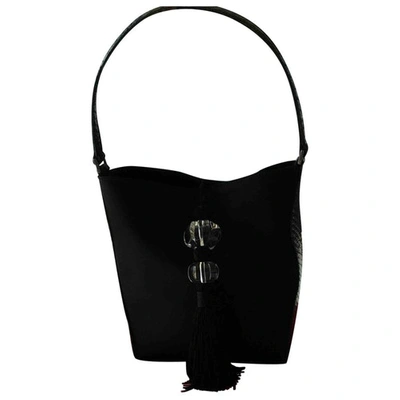 Pre-owned Baccarat Cloth Handbag In Black