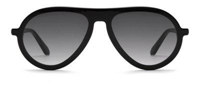 Krewe Ponce Shadow Aviator Sunglasses In Grey