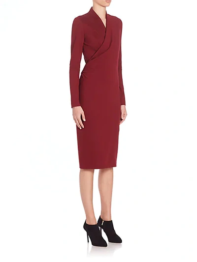 Alexander Mcqueen Fitted Wrap-front Dress