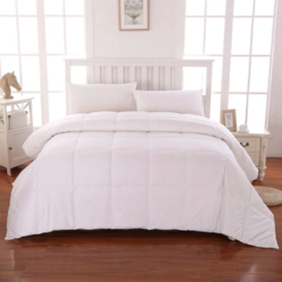 Cottonpure Cotton Filled Medium Warmth Breathable Hypoallergenic Comforter In White