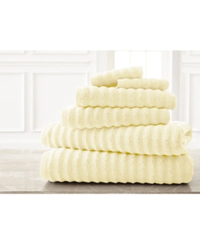 Modern Threads Wavy Luxury Spa Collection 6-pc. Quick Dry Towel Set Bedding In Natural