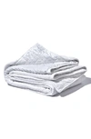 Gravity Zippered Weighted Blanket Bedding In White