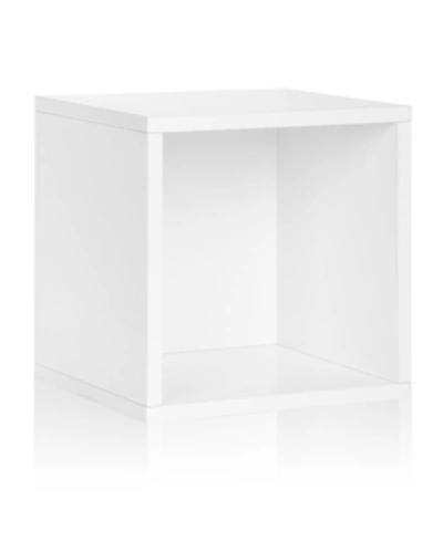 Way Basics Eco Stackable Large Storage Cube And Cubby Organizer In White