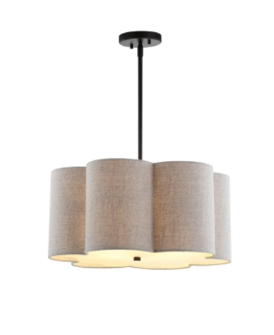 Jonathan Y Heather 20" Adjustable Metal Led Pendant In Oil Rubbed Bronze