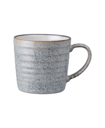 Denby Studio Craft Grey Ridged Mug In Studio Grey