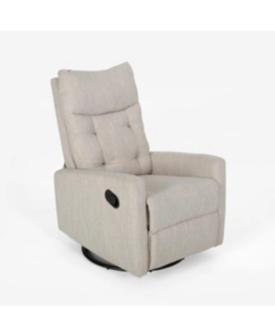 Noble House Woodglen Recliner In Beige