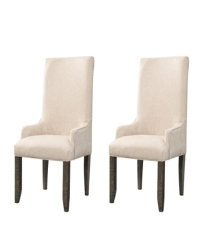 Picket House Furnishings Stanford Parson Chair Set In Brown