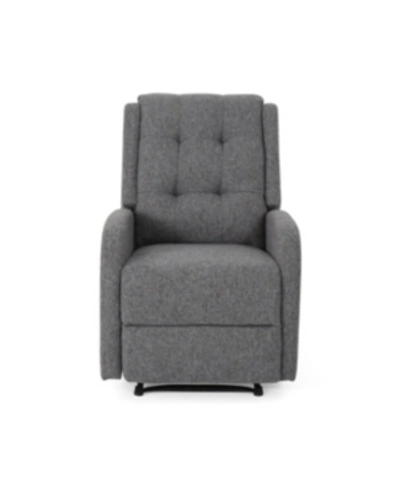Noble House O'leary Recliner In Charcoal