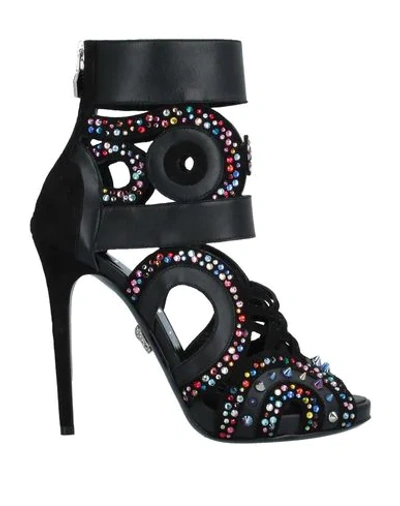 Philipp Plein Sandals In Black