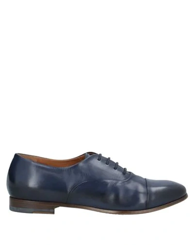 Silvano Sassetti Lace-up Shoes In Dark Blue