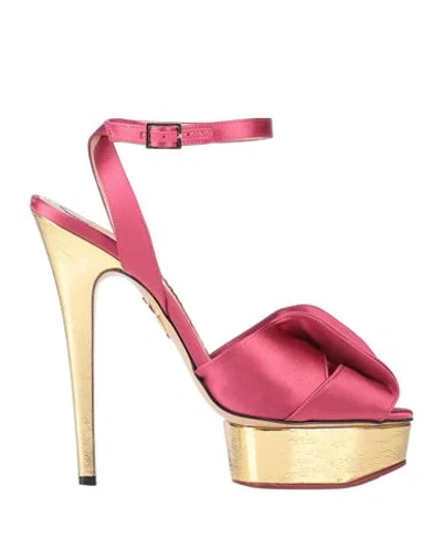 Charlotte Olympia Sandals In Light Purple