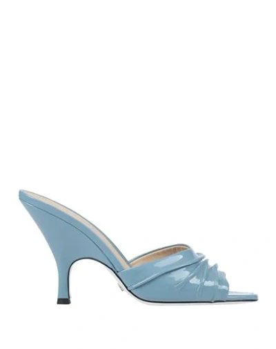 Greymer Sandals In Pastel Blue