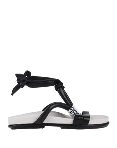 Malloni Sandals In Black