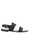 Santoni Sandals In Black