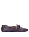 Tod's Loafers In Purple