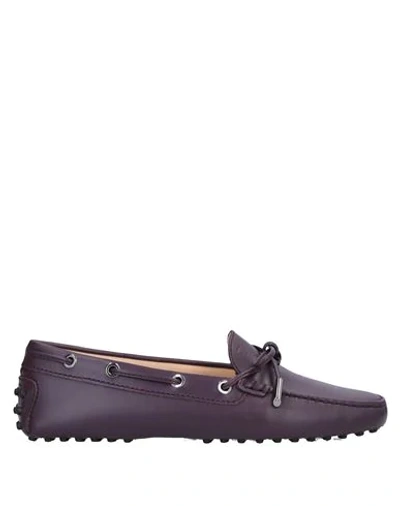 Tod's Loafers In Purple