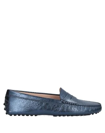 Tod's Loafers In Dark Blue