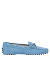 Tod's Loafers In Pastel Blue