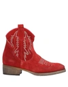 Zoe Ankle Boot In Red