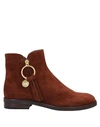 See By Chloé Ankle Boots In Cocoa